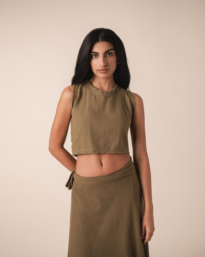 Maya Top - Masala Green