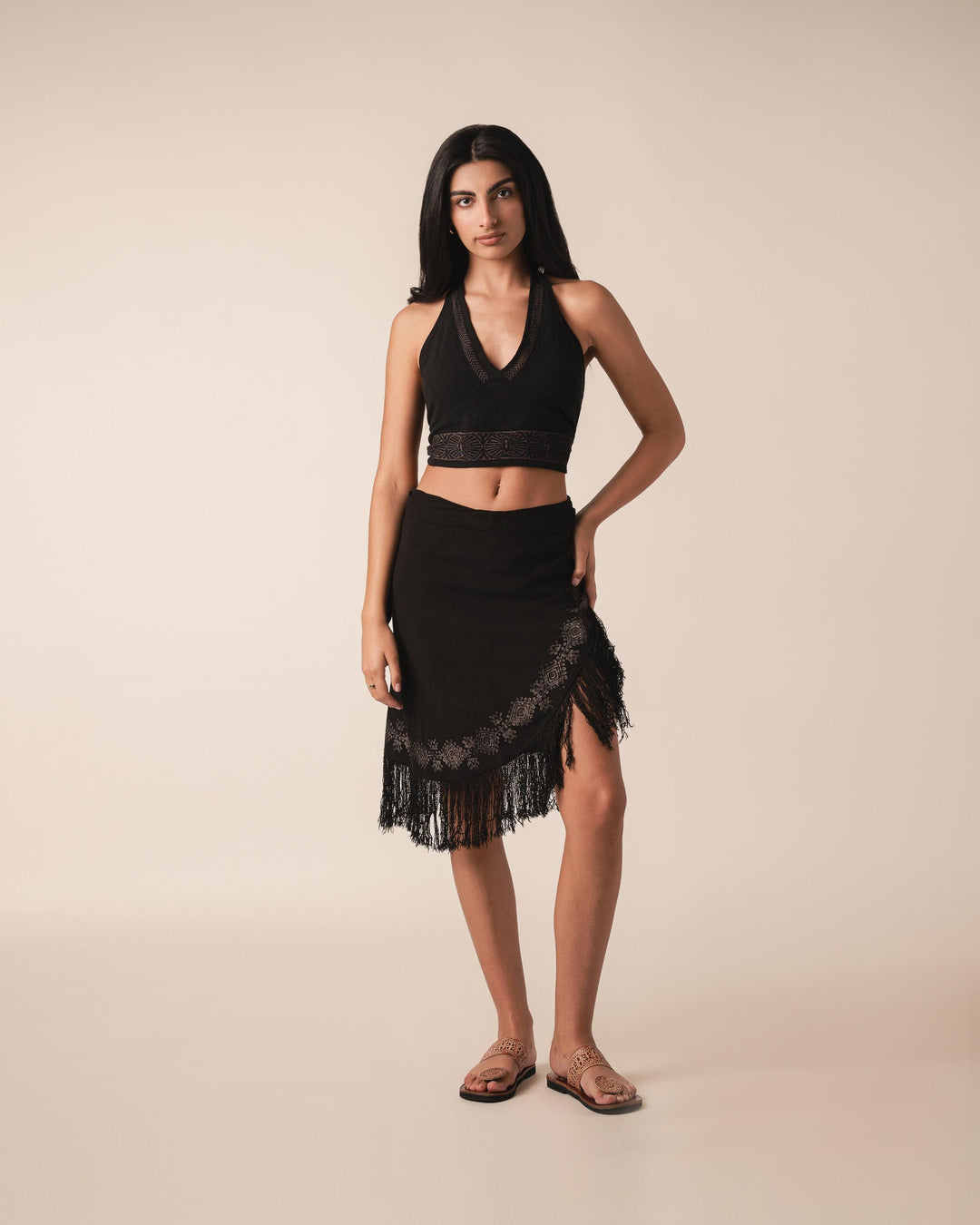 Hannah Wrap Skirt - Black