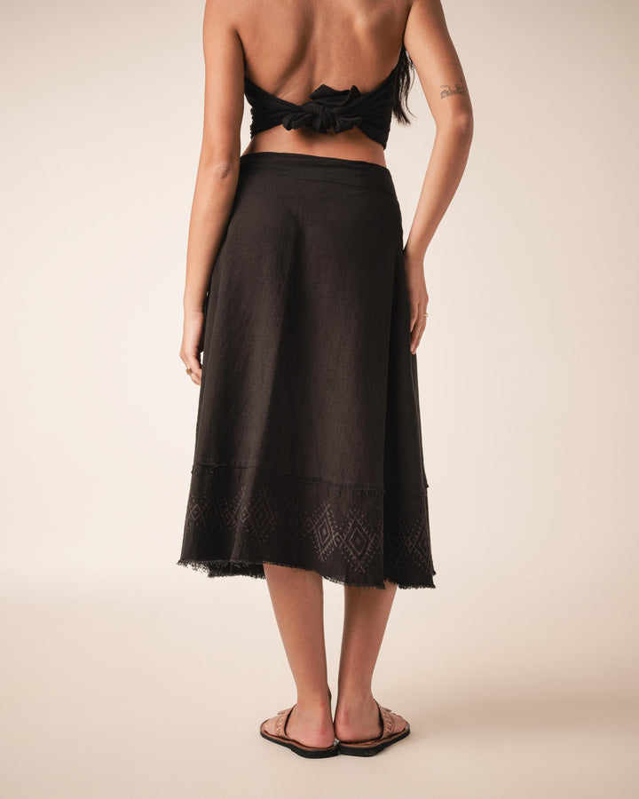 Havana Wrap Skirt - Black