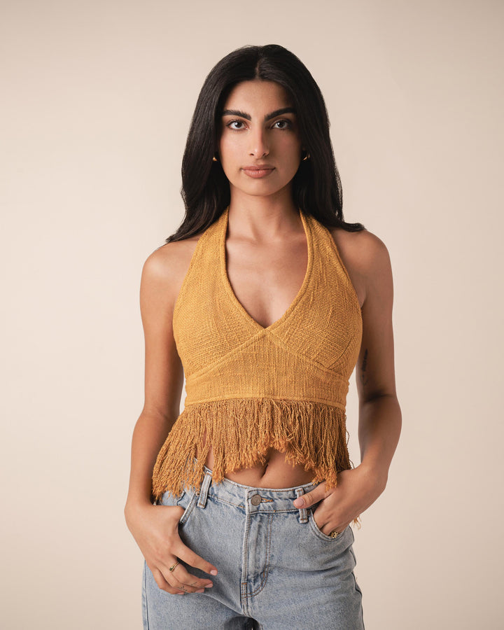 Ivy Top - Masala Yellow