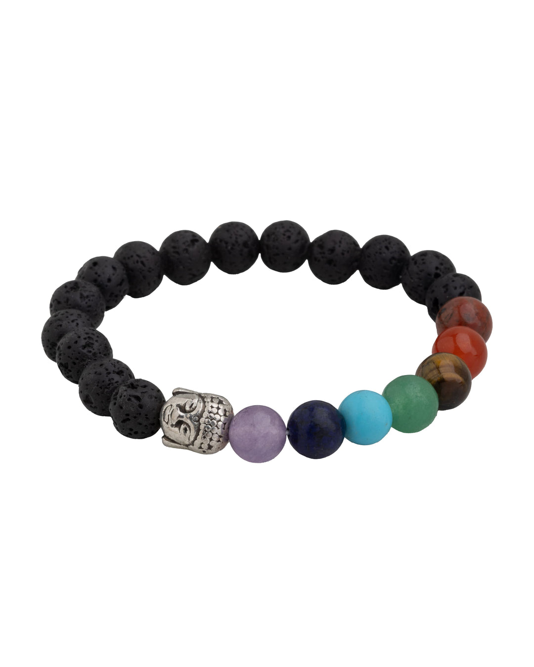 7 Chakras Lava Stone Beaded Bracelet